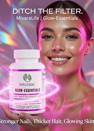 Glow-Essentials | Hair Strength, Nails & Skin Elasticity - 60 Capsules