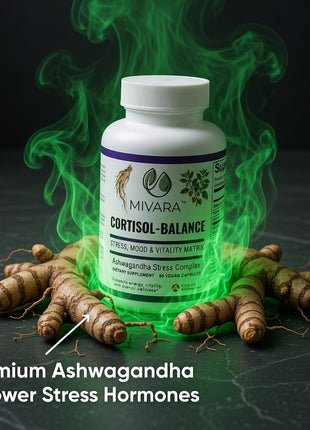 Cortisol-Balance | Stress & Mood Support with KSM-66® Ashwagandha – 60 Capsules
